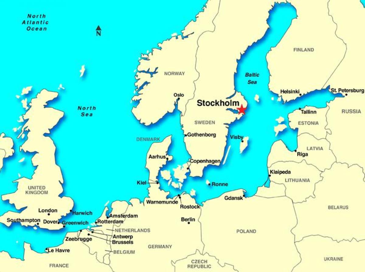 Estocolmo mapa de europa