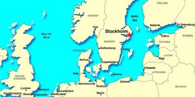 Estocolmo mapa de europa