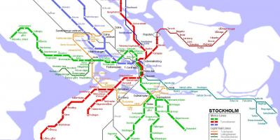 Mapa metro de Estocolmo