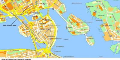 Mapa de Estocolmo terminal de cruceiros