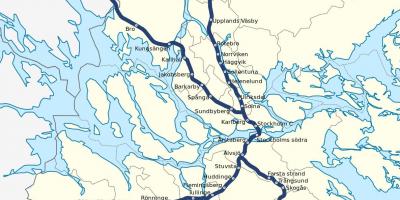 Estocolmo pendeltag mapa
