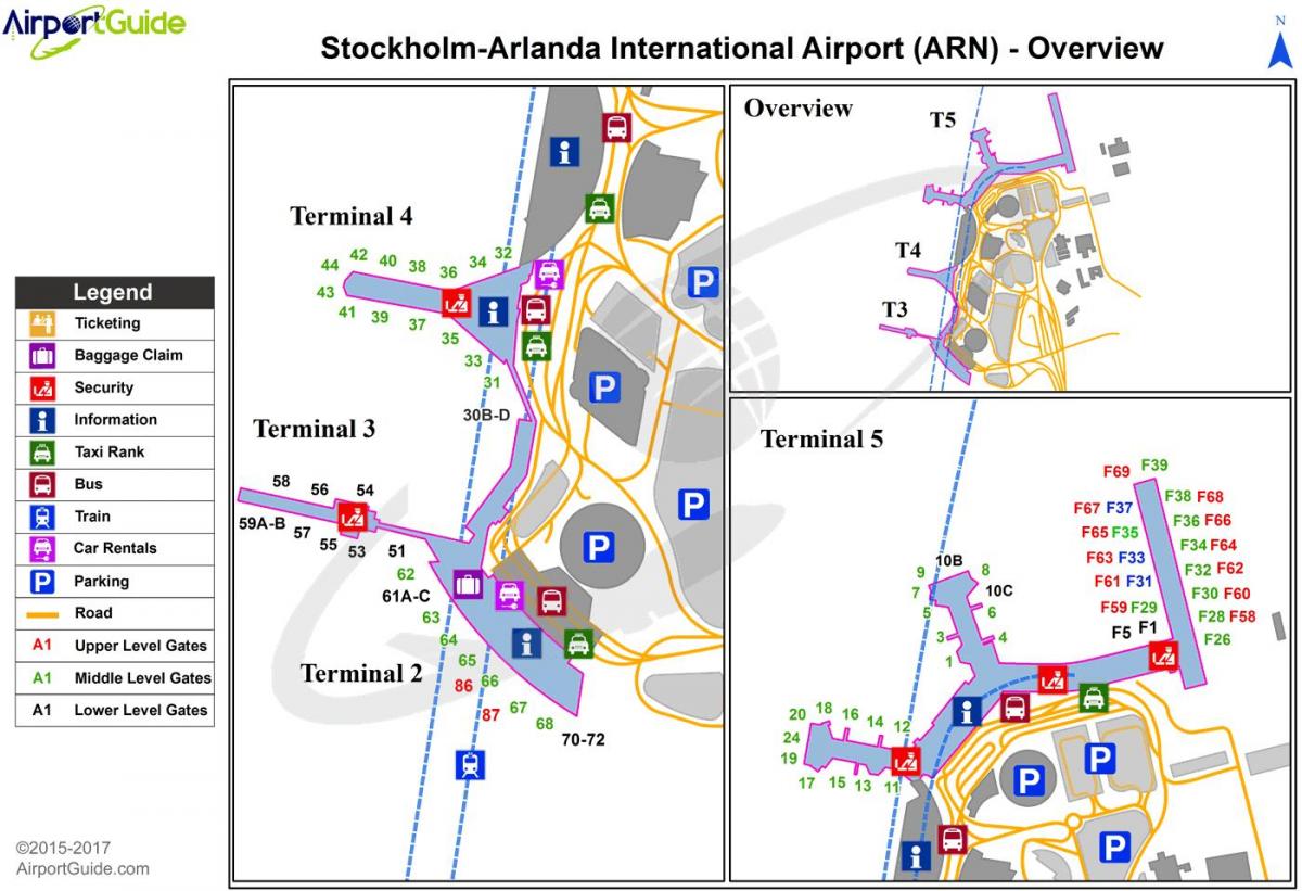 Estocolmo arlanda aeroporto mapa
