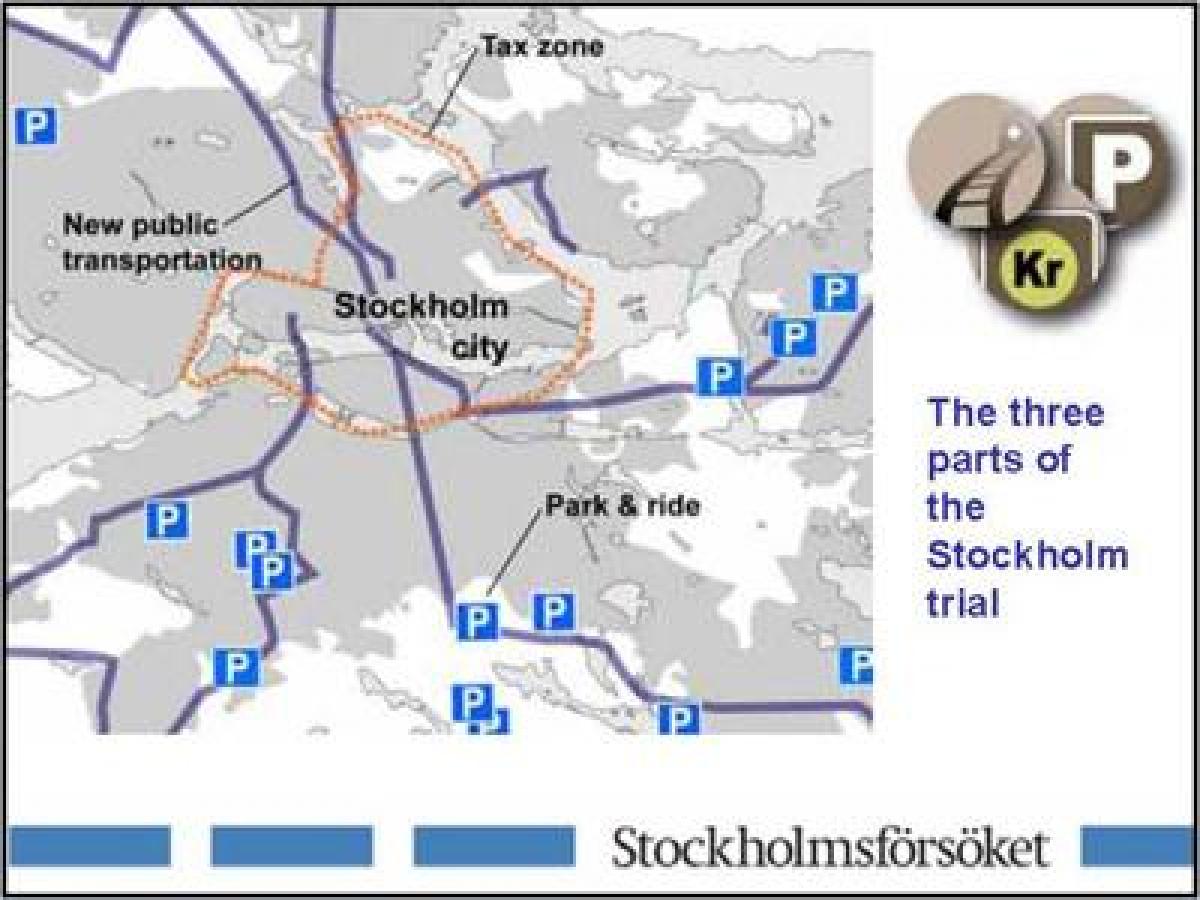 mapa de Estocolmo de aparcamento
