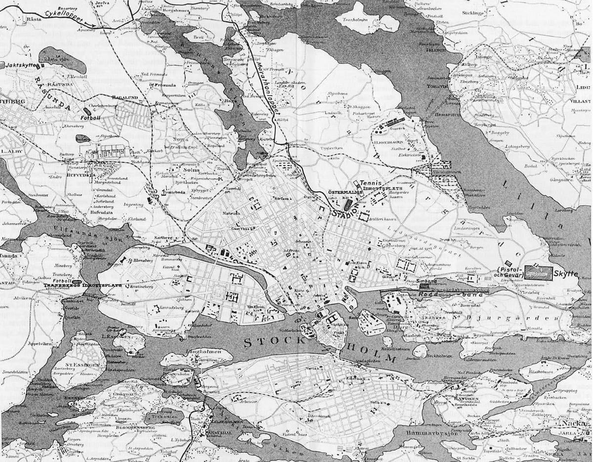 mapa de Estocolmo cidade vella