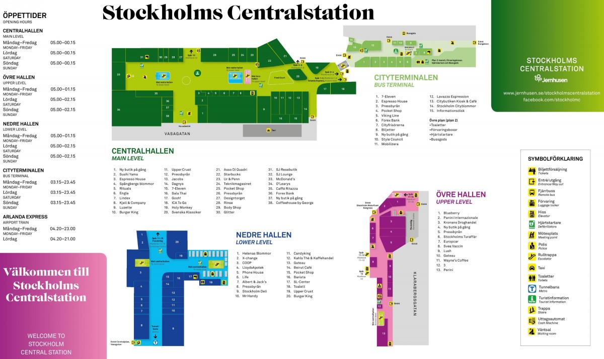 Estocolmo estación de ferrocarril mapa