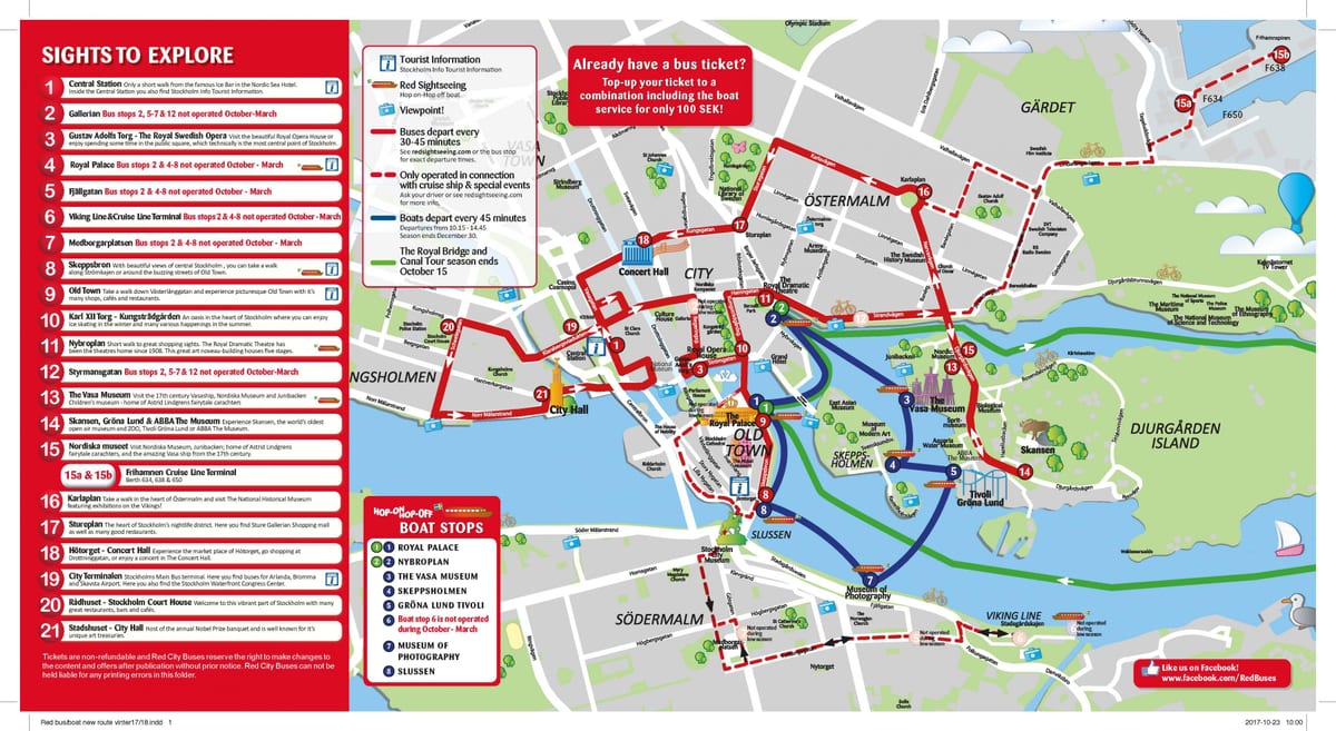 Estocolmo red de autobuses mapa