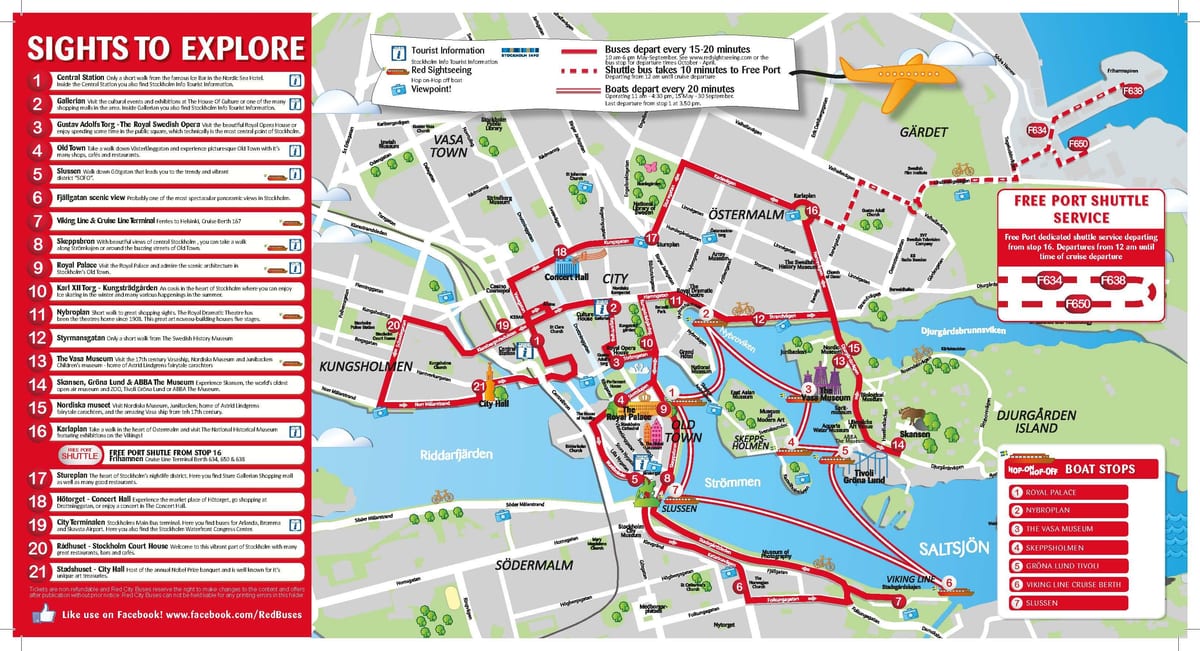 Estocolmo turismo mapa