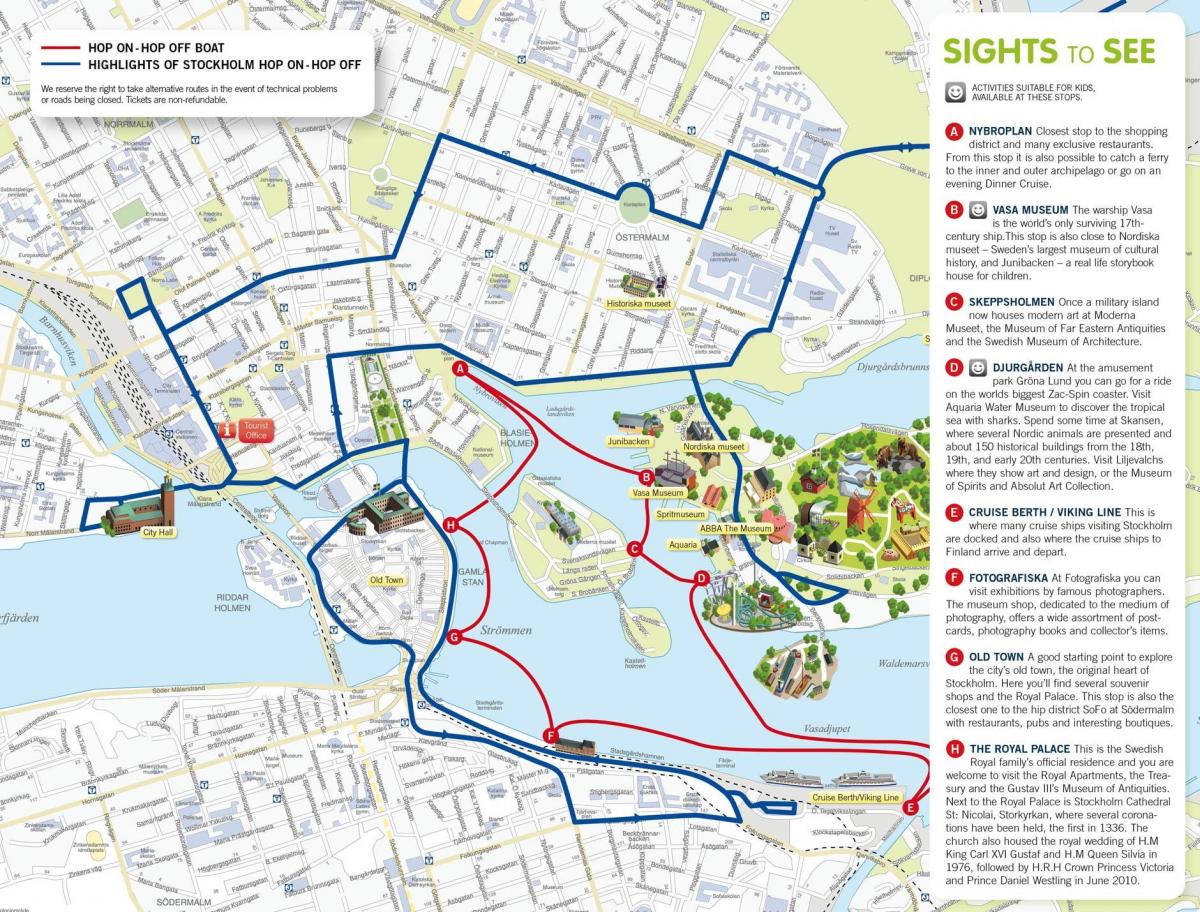 mapa de Estocolmo porto