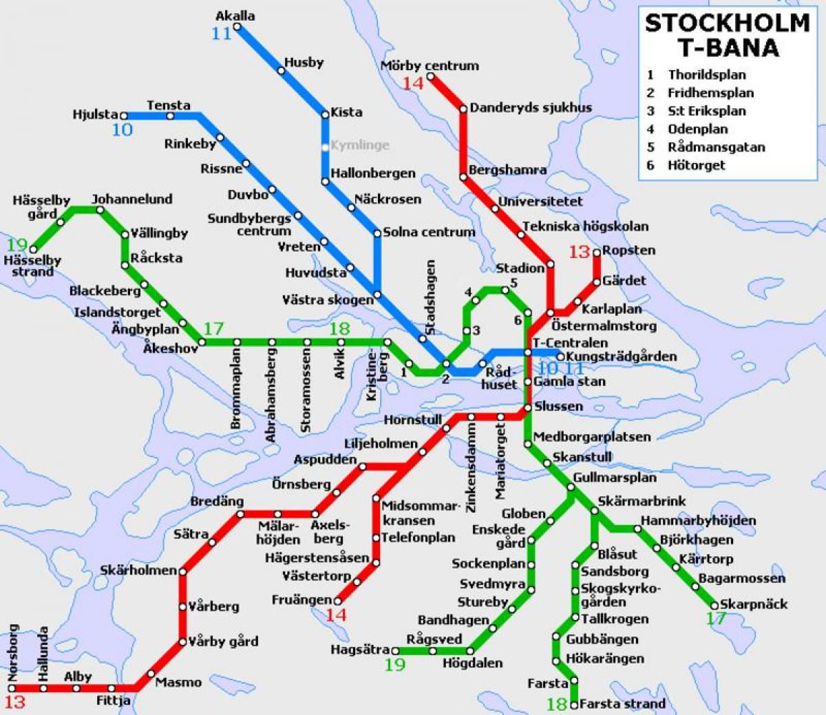 transporte público Estocolmo mapa