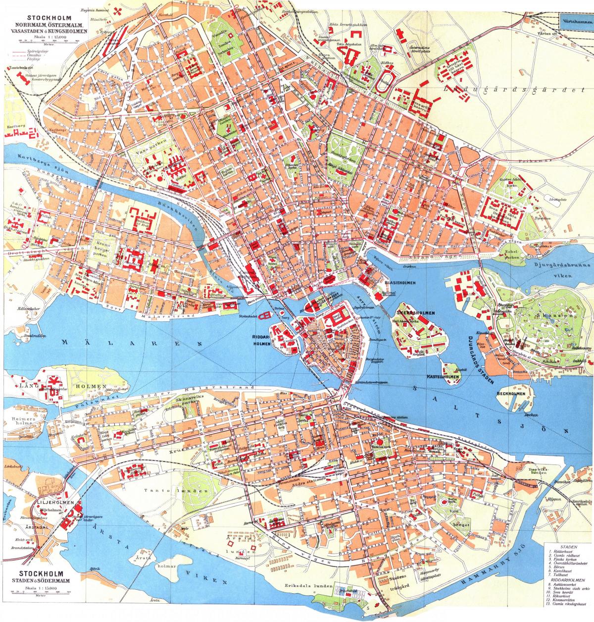 mapa de kungsholmen Estocolmo