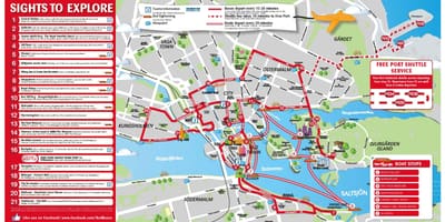 Estocolmo turismo mapa