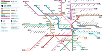 Mapa Metro de Estocolmo