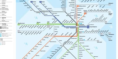 Mapa de Estocolmo tránsito