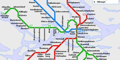 Transporte público Estocolmo mapa