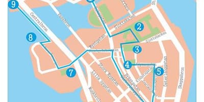 Estocolmo gamla stan mapa